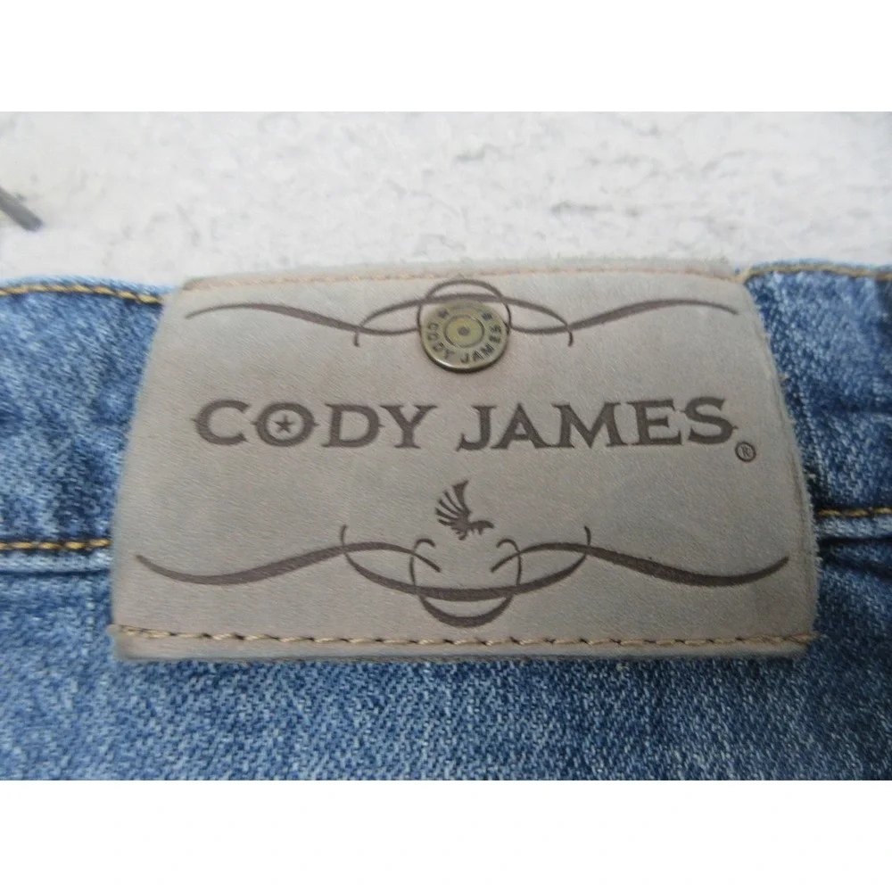 Cody James Western Jeans Mens 30x32 Slim Bootcut Medium Wash Stretch Cowboy